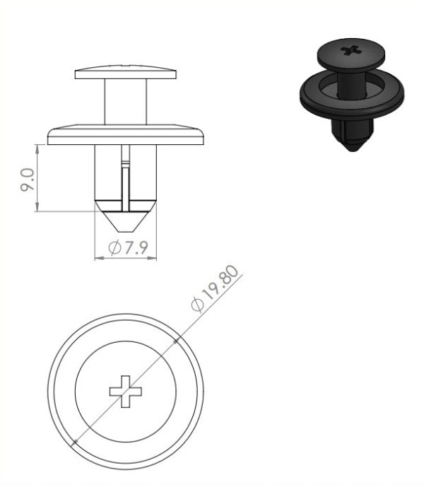 10 Grampos Do Para Barro Ford New Fiesta P326