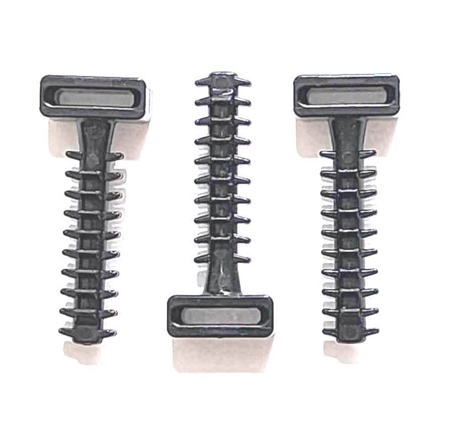 Grampos Chumbador para Abraçadeira Plástica Cabeça maior com proteção UV para Furo de 8mm