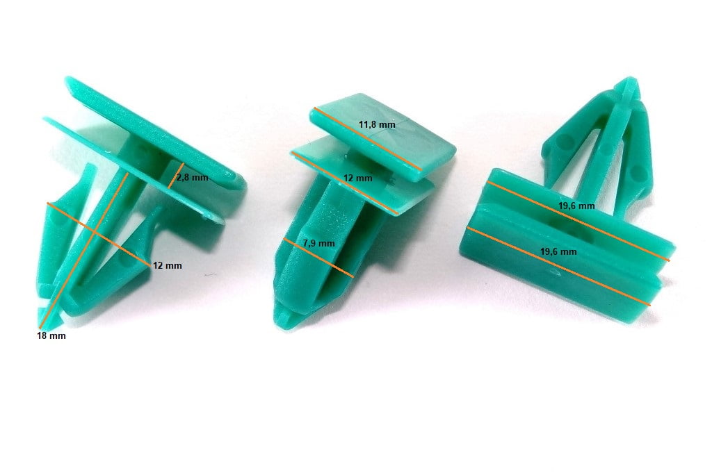 フリップ 10 Grampos do Friso Traseiro Moldura Lateral da Caçamba e Para