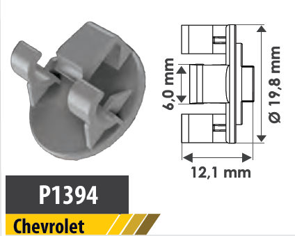 10 Grampo Fechadura das Portas Chevrolet P1394 