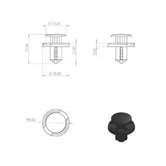 10 Grampos do Defletor Superior do Radiador Para-choque LEXUS ES300 ES330 ES300 P461