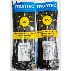 100 Abracadeiras Plastica Nylon 6.6 Proteção UV 4.8 X 283 mm F7028