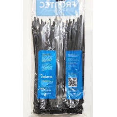 100 Abraçadeiras plásticas Resistente Raios Ultravioleta UV Preta 200x4,8 mm