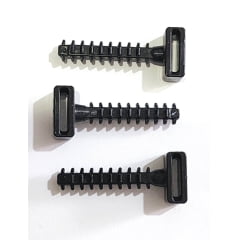 Grampos Chumbador para Abraçadeira Plástica Cabeça maior com proteção UV para Furo de 6mm