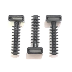 Grampos Chumbador para Abraçadeira Plástica Cabeça maior com proteção UV para Furo de 8mm