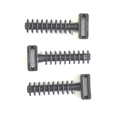 Grampos Chumbador para Abraçadeira Plástica Cabeça maior com proteção UV para Furo de 8mm