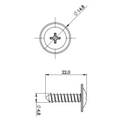 10 Parafusos da Moldura do Para-lama, Para-barro, Para-choque, Lanterna, Coluna B, Porta-malas, Spoiler, Painel, Portas Chery PF29