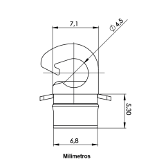 10 Grampos Da Haste Da Fechadura Das Portas Fiat Palio Strada P1124