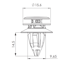 10 Grampos do Forro Da Porta Fiat Argo Fastback Pulse P1162