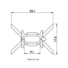 10 Grampos do Friso do Teto Fiat Palio Weekend Strada P846