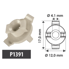 10 Grampos Fechadura das Portas Fiat P1391