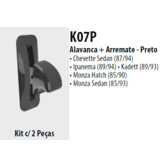 Kit Alavanca e arremate de inclinação do encosto do Banco Chevrolet antigos K07P 