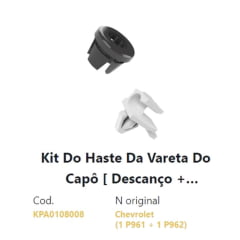 1 Kit Da Haste Da Vareta Do Capô Descanço e Articulação Blazer S10 KPA0108008