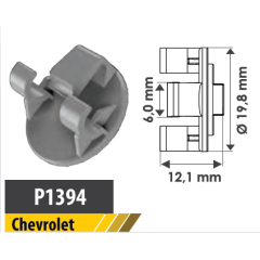10 Grampo Fechadura das Portas Chevrolet P1394 