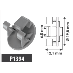 10 Grampo Fechadura das Portas Chevrolet P1394 