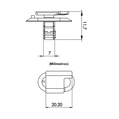 10 Grampos acabamentos Colunas Porta-Malas Chevrolet Cruze Equinox P941