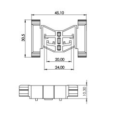 10 Grampos Central Do Friso Do Teto Chevrolet Corsa Montana P988