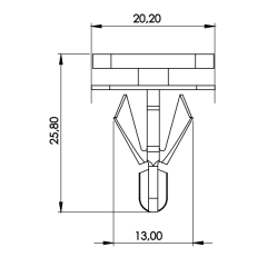 10 Grampos da moldura do para-lama, Portas, Spoiler, Para-choque Traseiro, Aerofólio Chevrolet P789