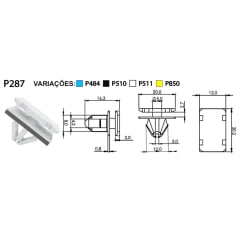 10 Grampos das molduras e apliques externos GM e JEEP P511