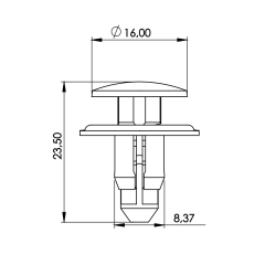 10 Grampos do Para-Barro, Para-Choque, Suporte Do Ventilador Do Radiador, Carpete Do Porta-Malas Chevrolet P474