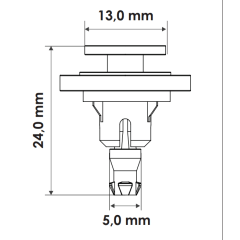 10 Grampos do Aerofólio ou Spoiler Da Tampa Traseira Honda P1363