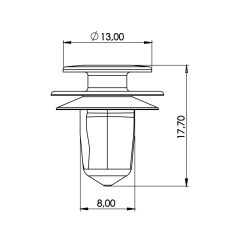 10 Grampo Das Colunas Forro de Portas Acabamentos Molduras internas Hyundai P562