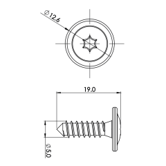 10 Parafusos Do Defletor Do Radiador e DLR  Para-barro Para-choque Peugeot PF24