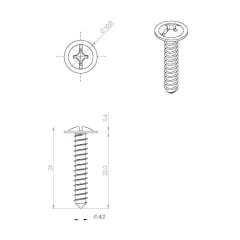 Parafuso do Forro da Porta Parabarro Moldura do Para-lama Molduras Externas Renault Clio Laguna Megane Twingo 10 Pcs PF07