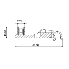 1 Grampo Do Descanso Da Haste Da Vareta Do Capô Toyota Corolla P390