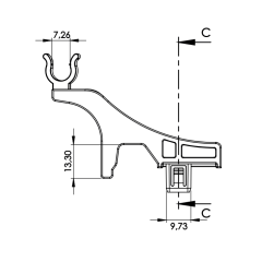 1 Grampo Do Descanso Da Haste Da Vareta Do Capô Toyota Etios Cross Etios Hatch Etios Sedan P1127