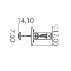 10 Grampo Para-choque e Vedação do Para-lama TOYOTA Camry P519