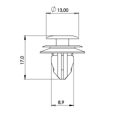 10 Grampos da Moldura do Puxador Para-lama Coluna Toyota Etios Yaris Sedan RAV4 P609