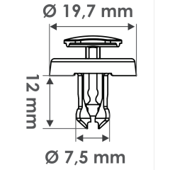 10 Grampos do Para-barro Para-choque molduras Toyota Lexus P1270
