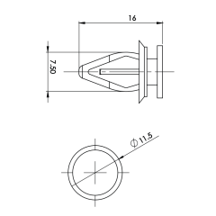 10 Grampos Da Moldura De Acabamento Interno Do Retrovisor VW P662