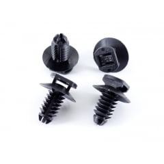 100 Grampo Plug Para Abraçadeira Plástica chapa com furo 6,5 a 7 mm ou furo roscado M8 (Ref. FP7)