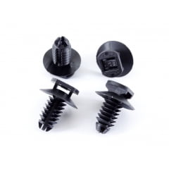 100 Grampo Plug Para Abraçadeira Plástica chapa com furo 6,5 a 7 mm ou furo roscado M8 (Ref. FP7)